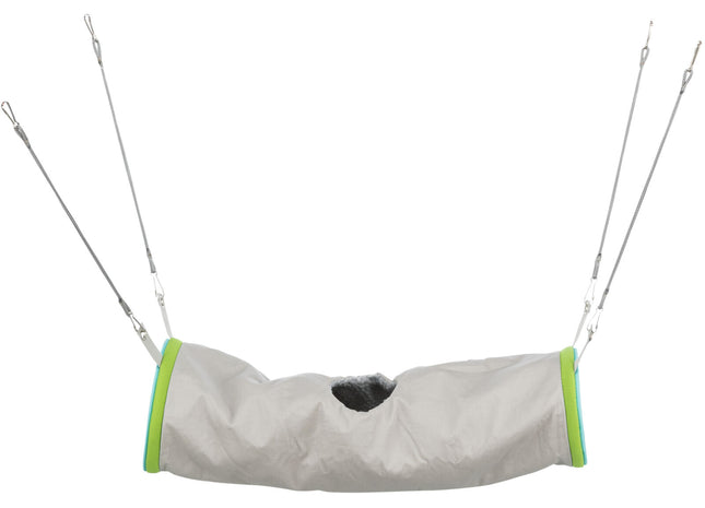 Kuscheliger Tunnel für Frettchen in Braun-Beige, ideal zum Verstecken und Spielen