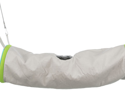 Kuscheliger Tunnel für Frettchen in Braun-Beige, ideal zum Verstecken und Spielen