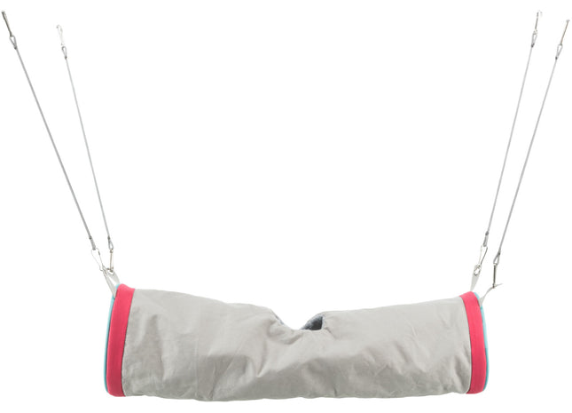 Kuscheliger Tunnel für Frettchen in Braun-Beige, ideal zum Verstecken und Spielen