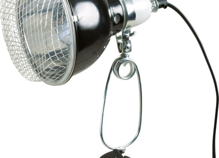 Trixie Klemmlampe schwarz mit Schutzgitter