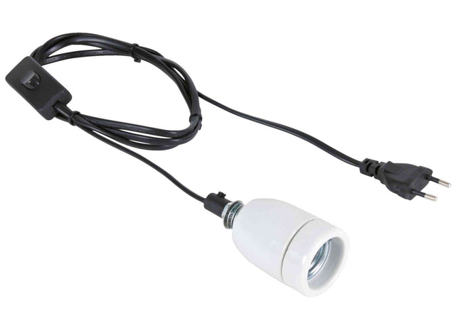 Trixie Keramikfassung Pro Socket – weiss, 1.8m Kabel