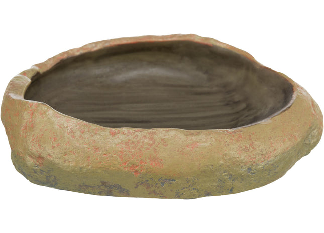 Trixie Wasser- & Futterschale – Steinfarben, 15x3.5x12 cm