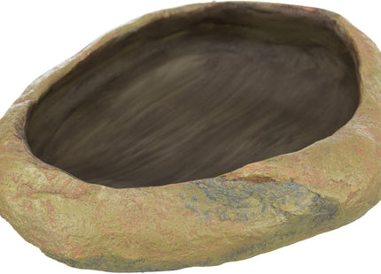 Trixie Wasser- & Futterschale – Steinfarben, 15x3.5x12 cm