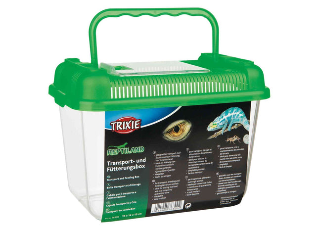 Trixie - transparente Transport- und Fütterungsbox S
