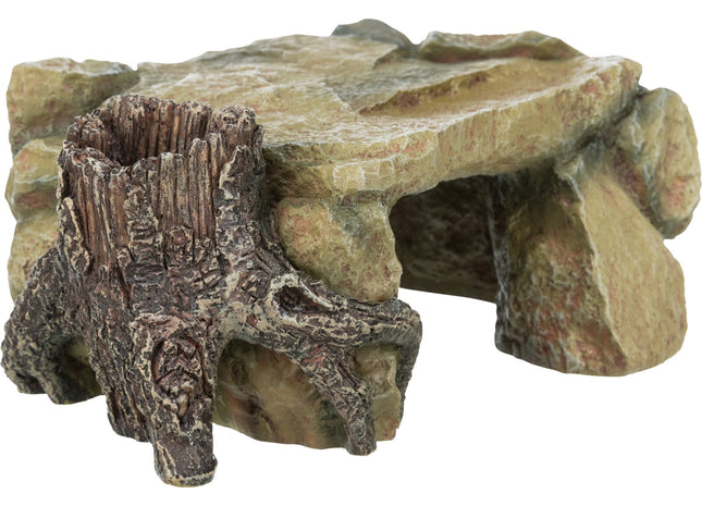 Trixie Felsplateau Baumstamm sandfarben