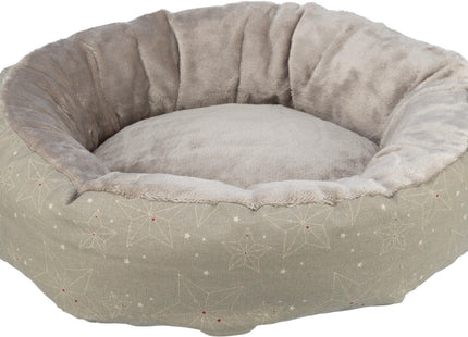 Trixie Xmas Bett Luciano - rund beige/gold Kuschelbett