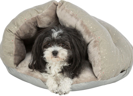 Trixie Xmas Höhle Luciano - rund beige/gold