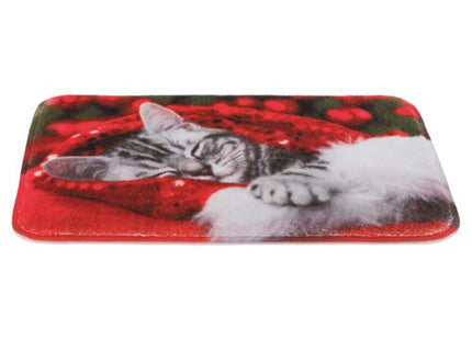 Trixie Xmas Liegematte Katze – rot, 40×30 cm