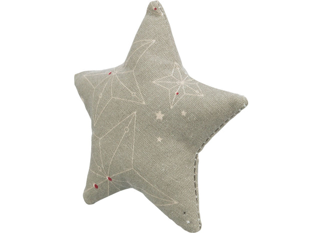 Trixie Xmas Kissen Stern - Katzenspielkissen beige natur