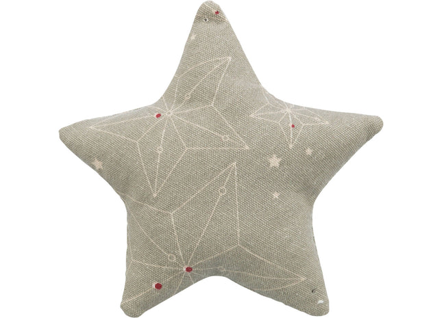 Trixie Xmas Kissen Stern - Katzenspielkissen beige natur
