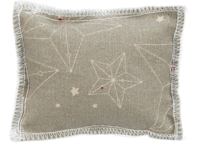 Trixie Xmas Kissen - Baumwolle und Baldrian beige