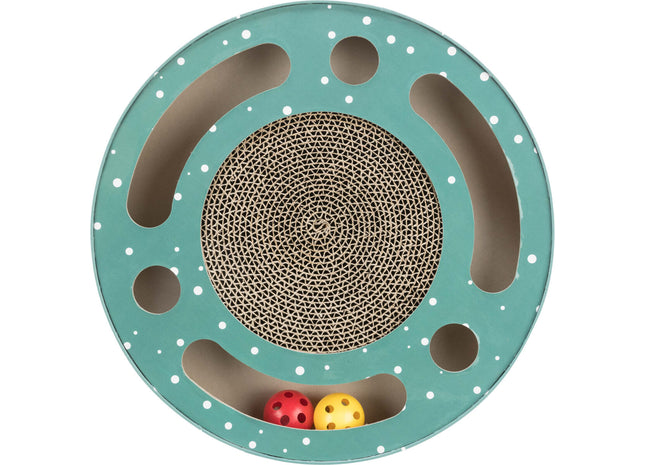 Trixie Xmas Kratztrommel - Kratzspielzeug, festlich rot