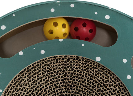 Trixie Xmas Kratztrommel - Kratzspielzeug, festlich rot