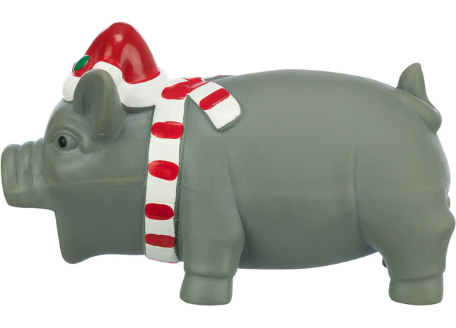 Trixie Xmas Schwein - Latex, weiss, 16cm