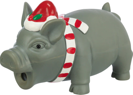 Trixie Xmas Schwein - Latex, weiss, 16cm