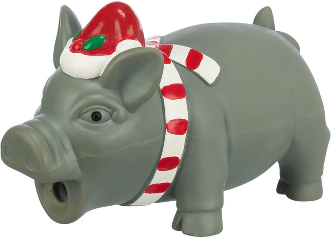 Trixie Xmas Schwein - Latex, weiss, 16cm