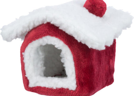 Trixie Xmas Kuschelhöhle - Meerschweinchen, rot/weiss
