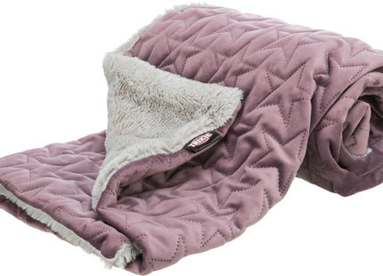 Trixie Decke Estelle – Hundedecke beere/grau 100×70cm
