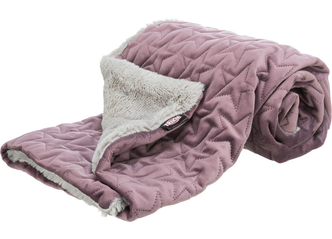 Trixie Decke Estelle – Hundedecke beere/grau 100×70cm