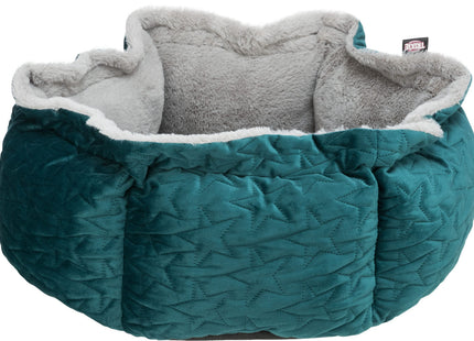Trixie Bett Estelle – Hundebett grün/grau ø50cm