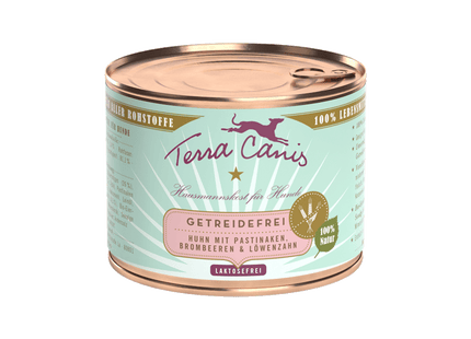 Terra Canis - Getreidefreies Hundefutter Huhn mit Pastinaken, Löwenzahn & Brombeeren