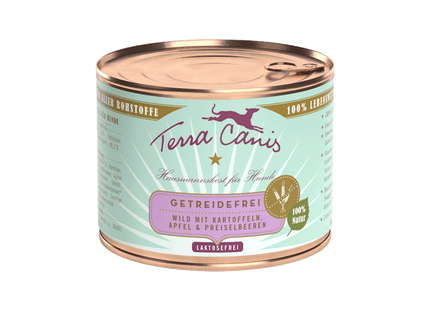 Terra Canis - Getreidefreies Hundefutter Wild mit Kartoffeln, Apfel & Preiselbeeren