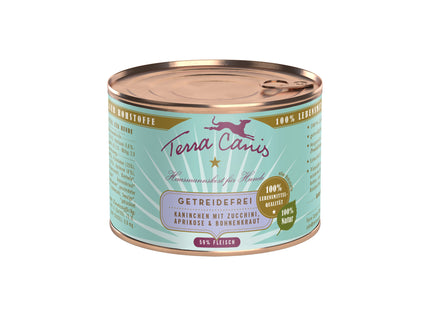 Terra Canis - Getreidefreies Hundefutter Kaninchen mit Zucchini, Aprikose & Borretsch