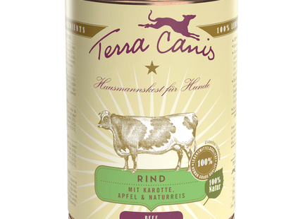 Terra Canis - Classic Hundenassfutter, Rind mit Karotte, Apfel & Naturreis