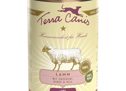 Terra Canis - Classic Hundenassfutter, Lamm mit Zucchini, Hirse & Dill