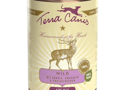 Terra Canis - Classic Hundenassfutter, Wild mit Kürbis, Amaranth & Preiselbeeren