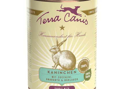 Terra Canis - Classic Getreidearmes Hundefutter Kaninchen mit Zucchini, Amaranth & Bärlauch