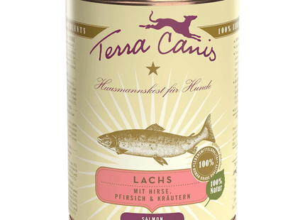 Terra Canis - Classic Hundenassfutter, Lachs mit Hirse, Pfirsich & Kräutern