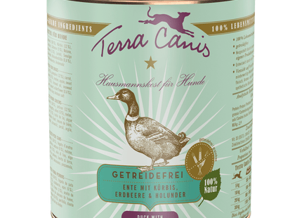 Terra Canis - Getreidefrei, Ente mit Kürbis, Erdbeeren & Holunder