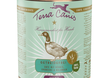 Terra Canis Nassfutter – Ente mit Kürbis und Erdbeeren