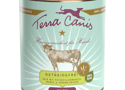 Terra Canis - Getreidefreies Hundefutter Kalb mit Petersilienwurzel, Mango & Johannisbeere