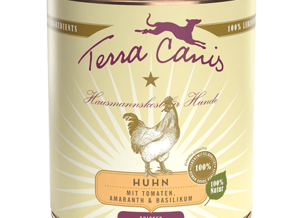 Terra Canis - Classic Hundenassfutter, Huhn mit Tomate, Amaranth & Basilikum