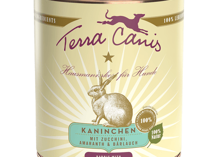 Terra Canis - Classic Getreidearmes Hundefutter Kaninchen mit Zucchini, Amaranth & Bärlauch