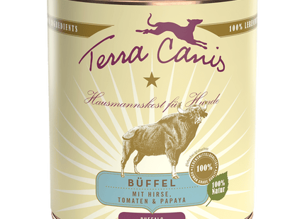 Terra Canis - Classic Hundenassfutter, Büffel mit Hirse, Tomaten & Papaya