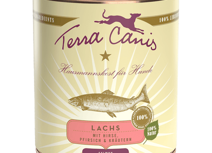 Terra Canis - Classic Hundenassfutter, Lachs mit Hirse, Pfirsich & Kräutern