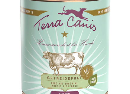 Terra Canis - Getreidefreies Hundefutter Rind mit Zucchini, Kürbis & Oregano