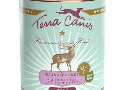 Terra Canis - Getreidefreies Hundefutter Wild mit Kartoffeln, Apfel & Preiselbeeren