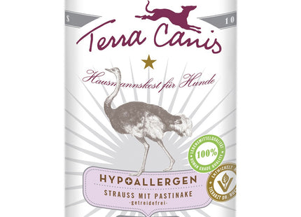 Terra Canis Hypoallergen Strauss mit Pastinake - Nassfutter, 400g