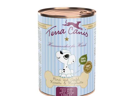 Terra Canis Welpenrind - Welpenfutter, 400g, naturbelassen
