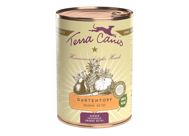 Terra Canis Gartentopf Orange Detox - Hundefutter, 400g
