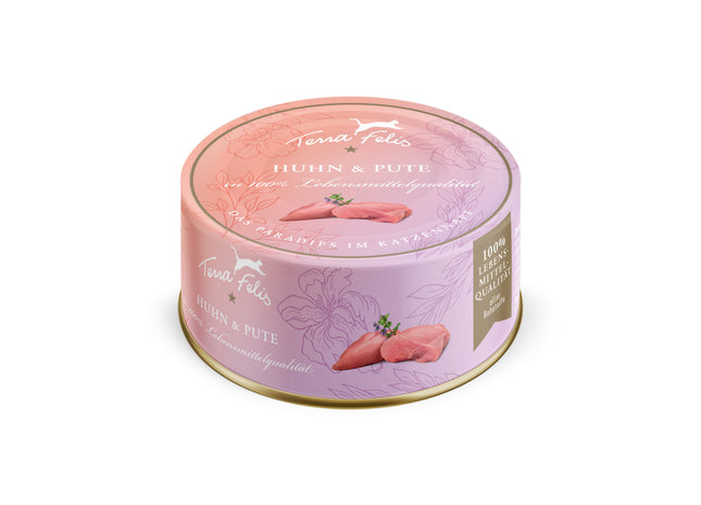 Terra Felis Katze getreidefrei Huhn+Pute 80g