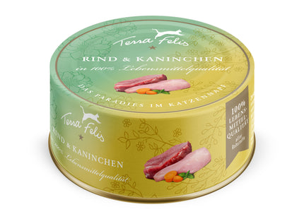 Terra Felis - Getreidefreies Katzennassfutter Rind & Kaninchen