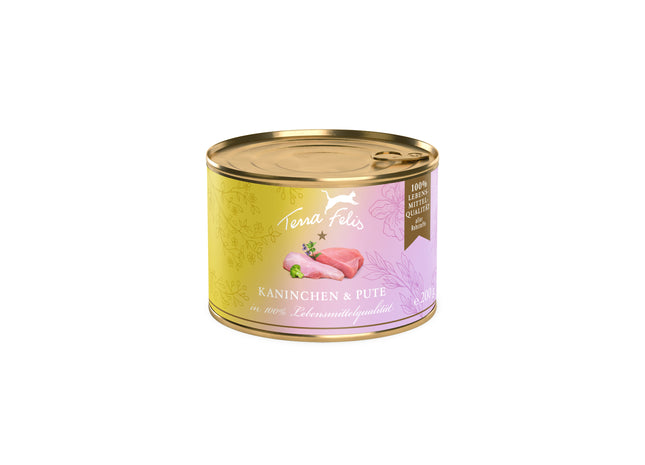 Terra Felis Katze getreidefrei Kaninchen+Pute 80g