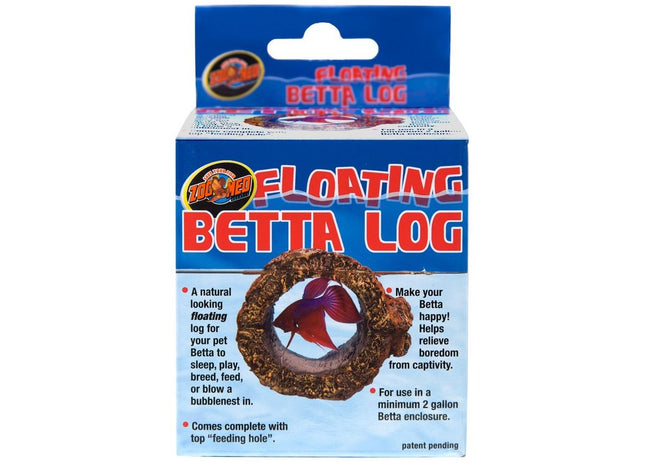 ZooMed Floating Betta Log – Schwimmender Unterschlupf braun