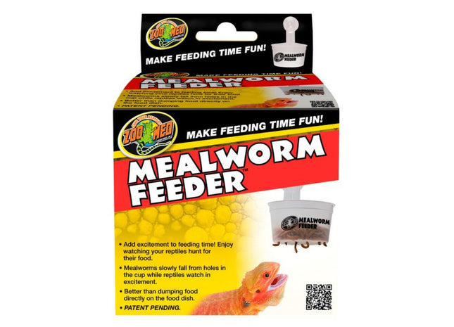 ZooMed Hanging Mealworm Feeder - transparenter Futterautomat